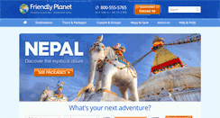 Desktop Screenshot of friendlyplanet.com